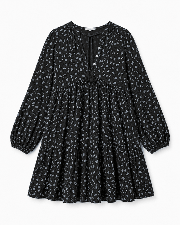 Leopard Print Babydoll Dress - Must Boutique