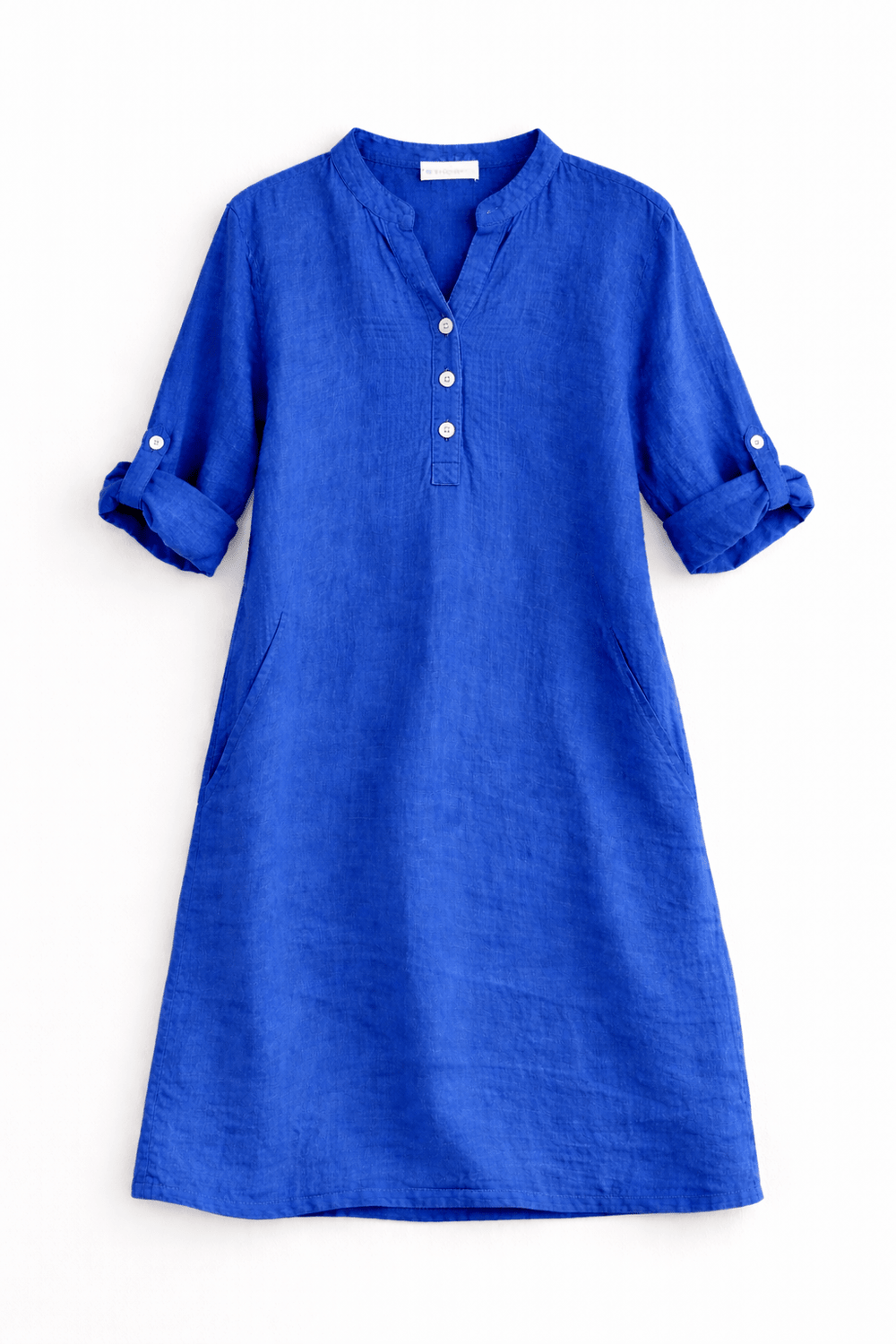 Linen Button - Front Shirt Dress - Must Boutique