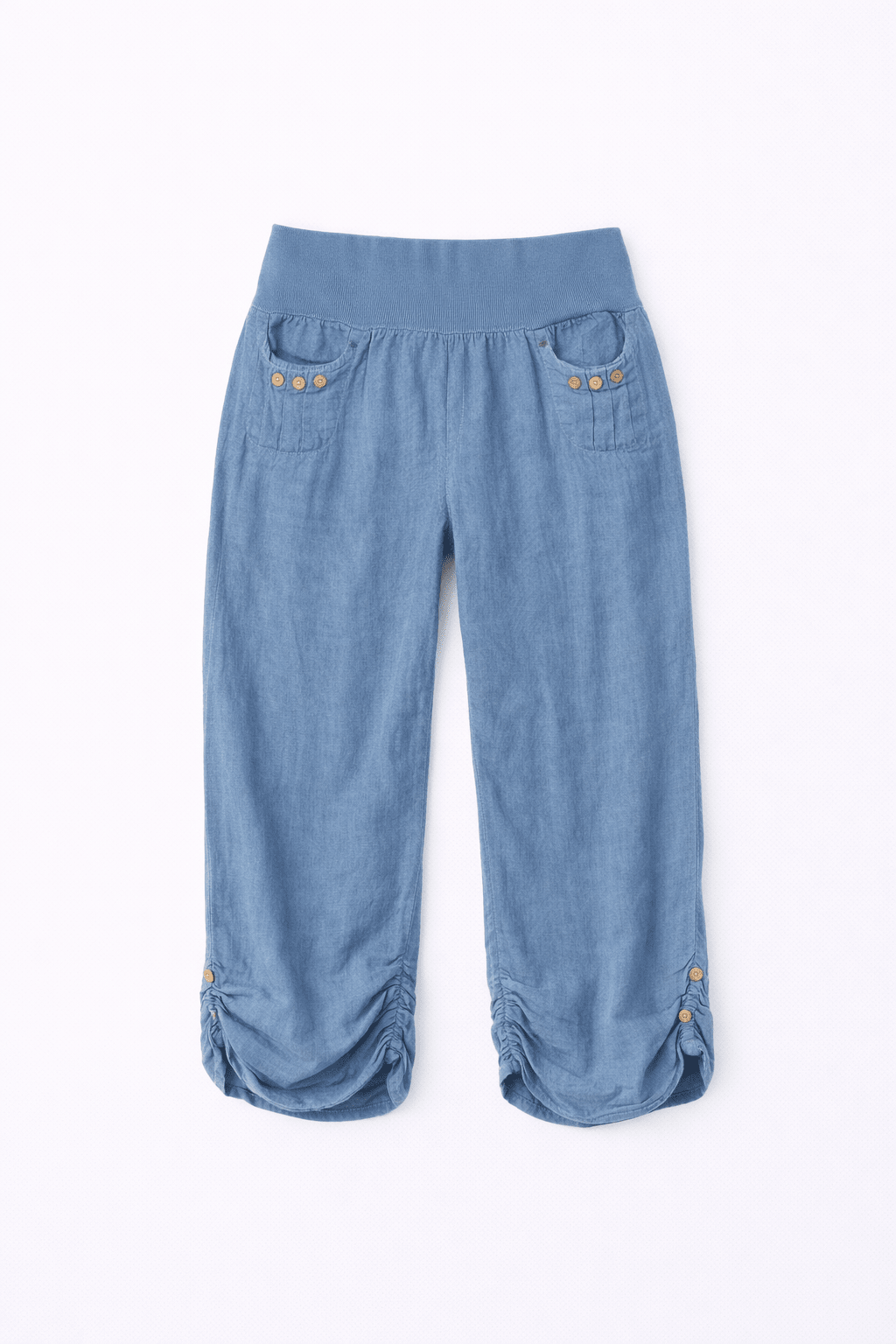 Linen Cropped Pants - Must Boutique