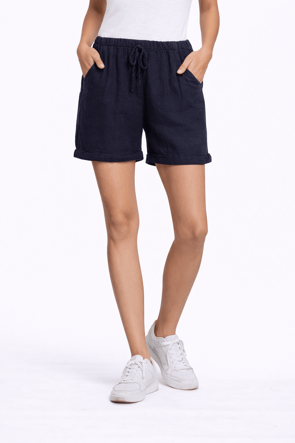 Linen Drawstring Shorts - Must Boutique