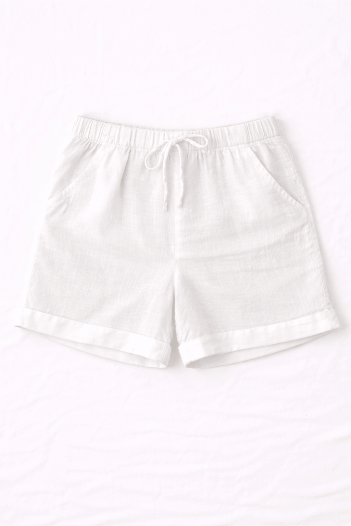 Linen Drawstring Shorts - Must Boutique