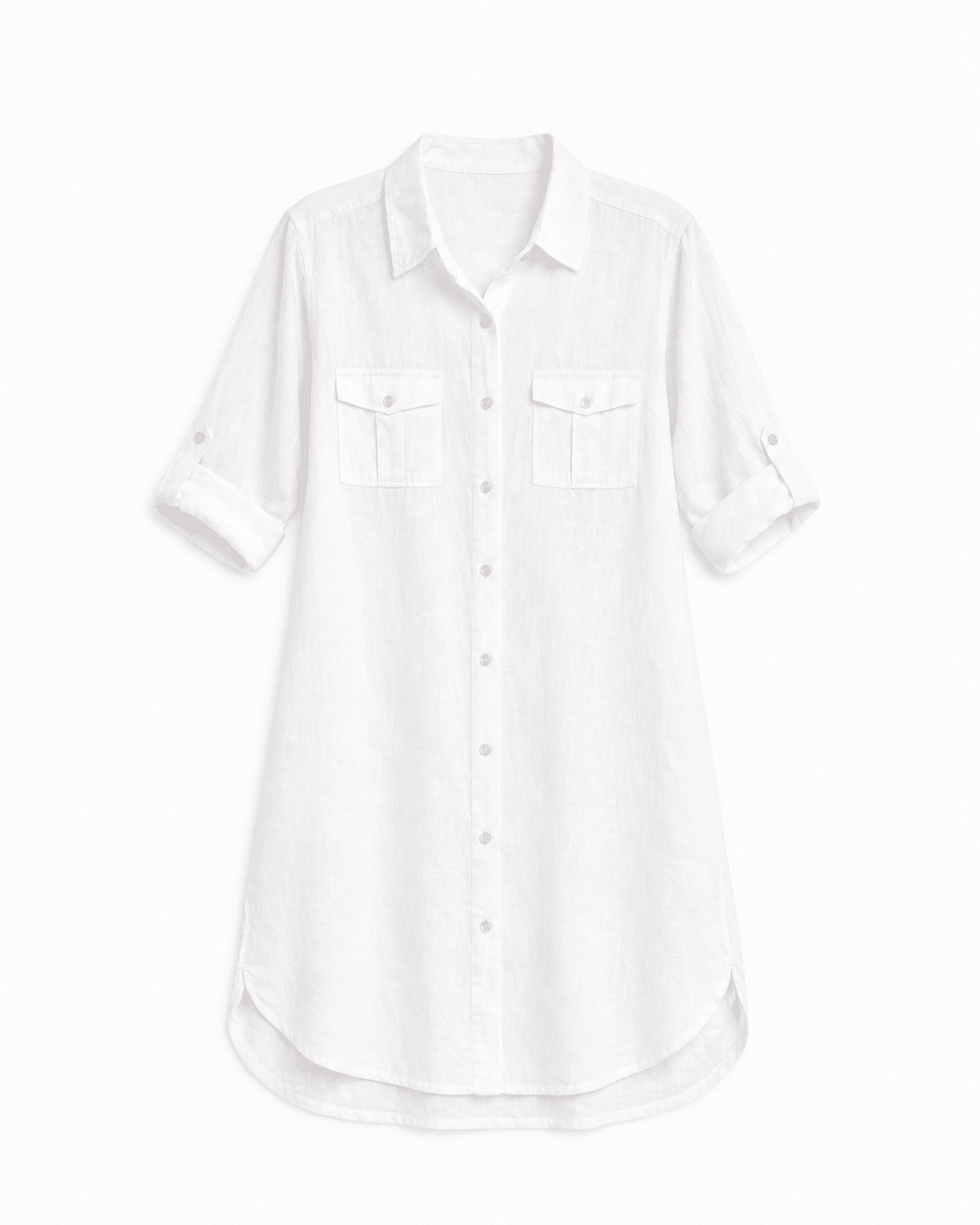 Linen Travel Shirt Dress - Must Boutique