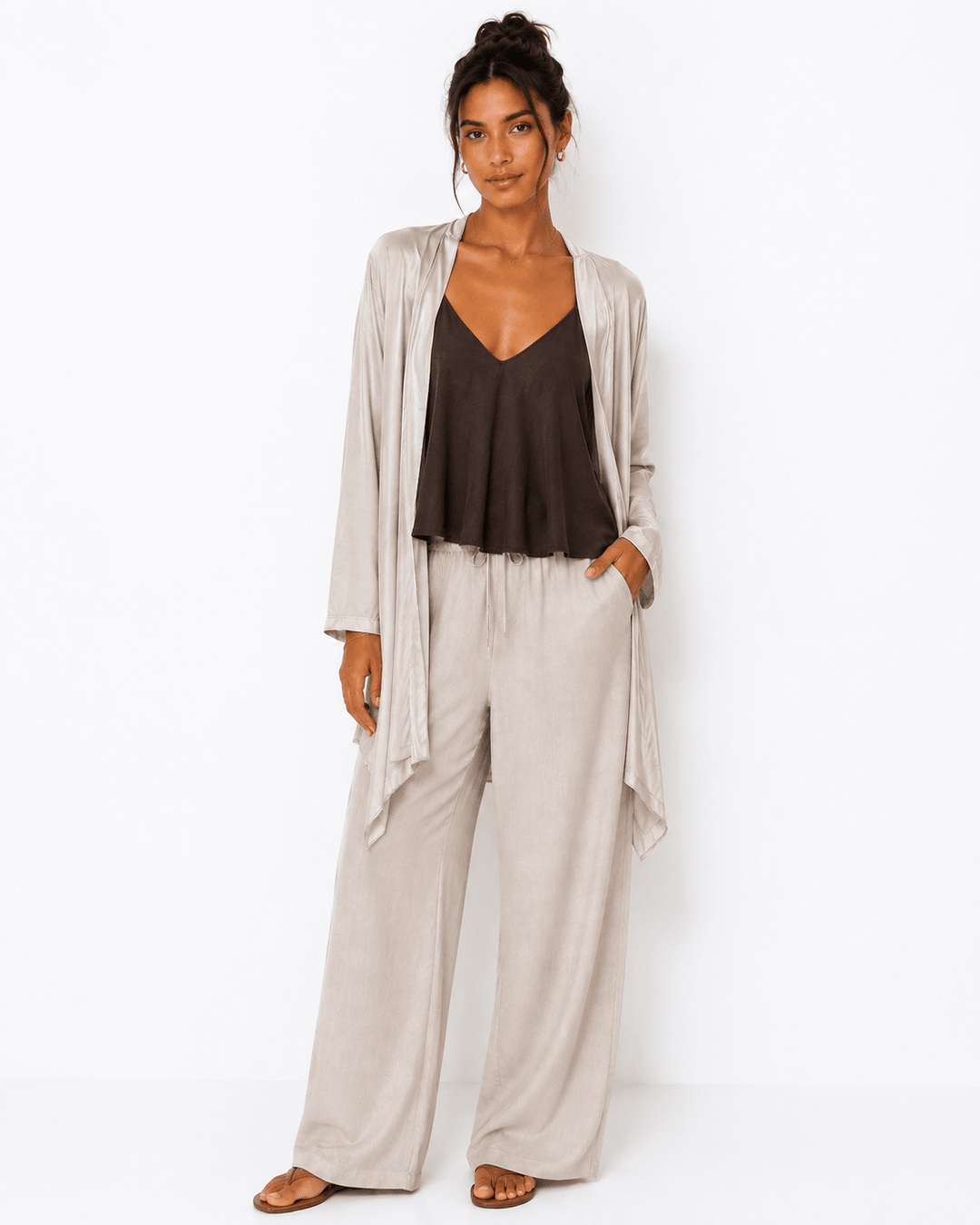 Liore Silk Cardigan - Must Boutique