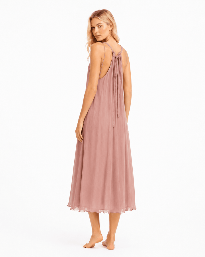 Liv Silk Midi Dress - Must Boutique