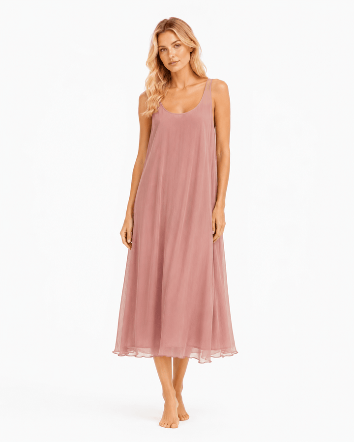Liv Silk Midi Dress - Must Boutique