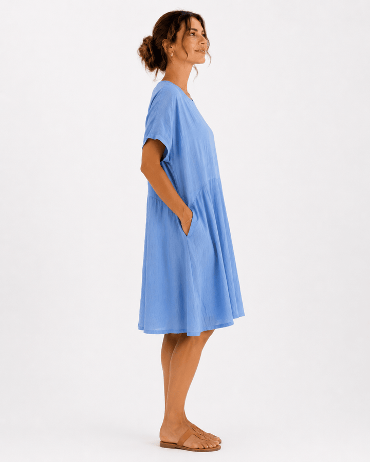 Luce Relaxed Pocket Dress - Must Boutique