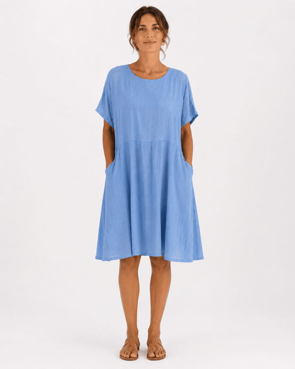 Luce Relaxed Pocket Dress - Must Boutique