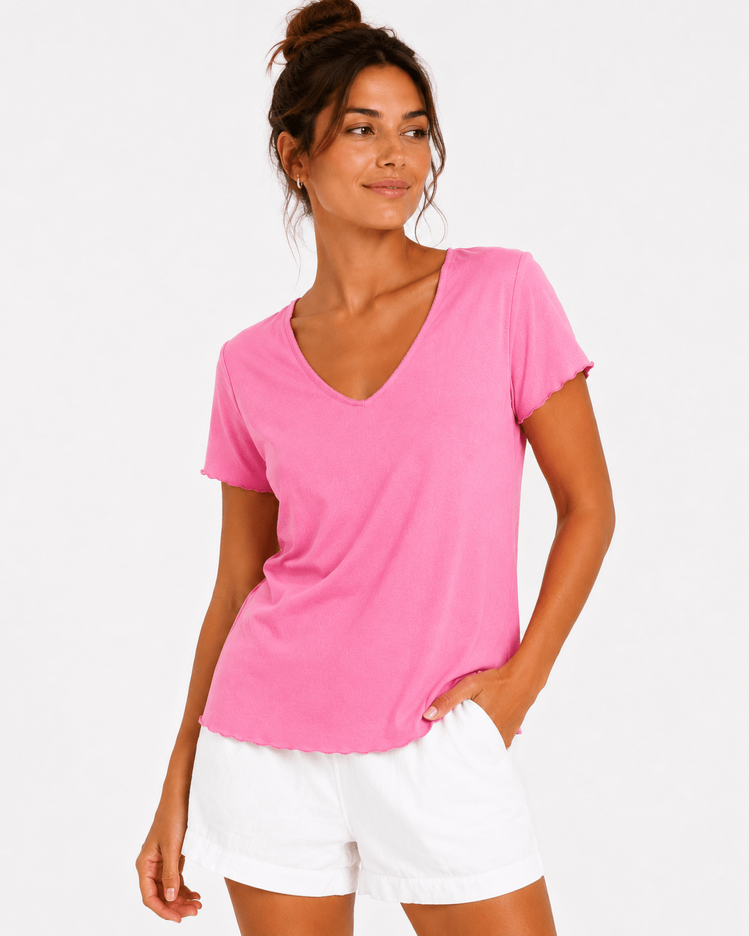 Luna Silver Thread Tee - Must Boutique