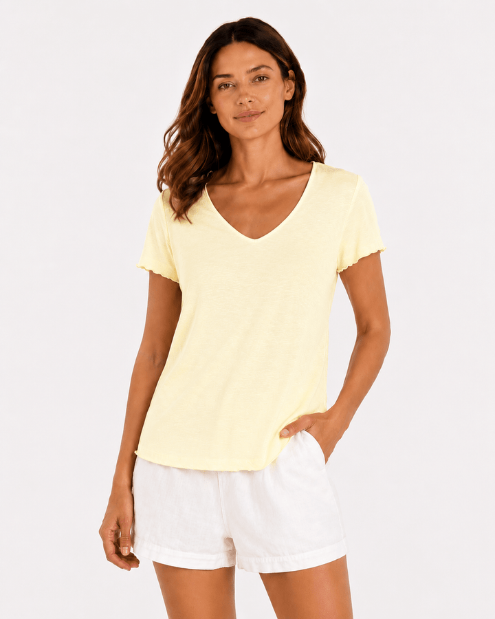 Luna Silver Thread Tee - Must Boutique