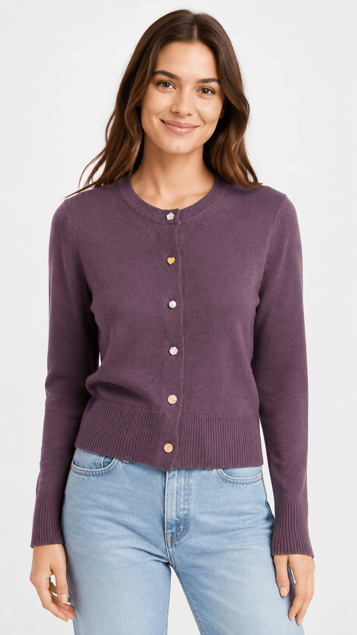 Madison Charms Button Cardigan - Must Boutique