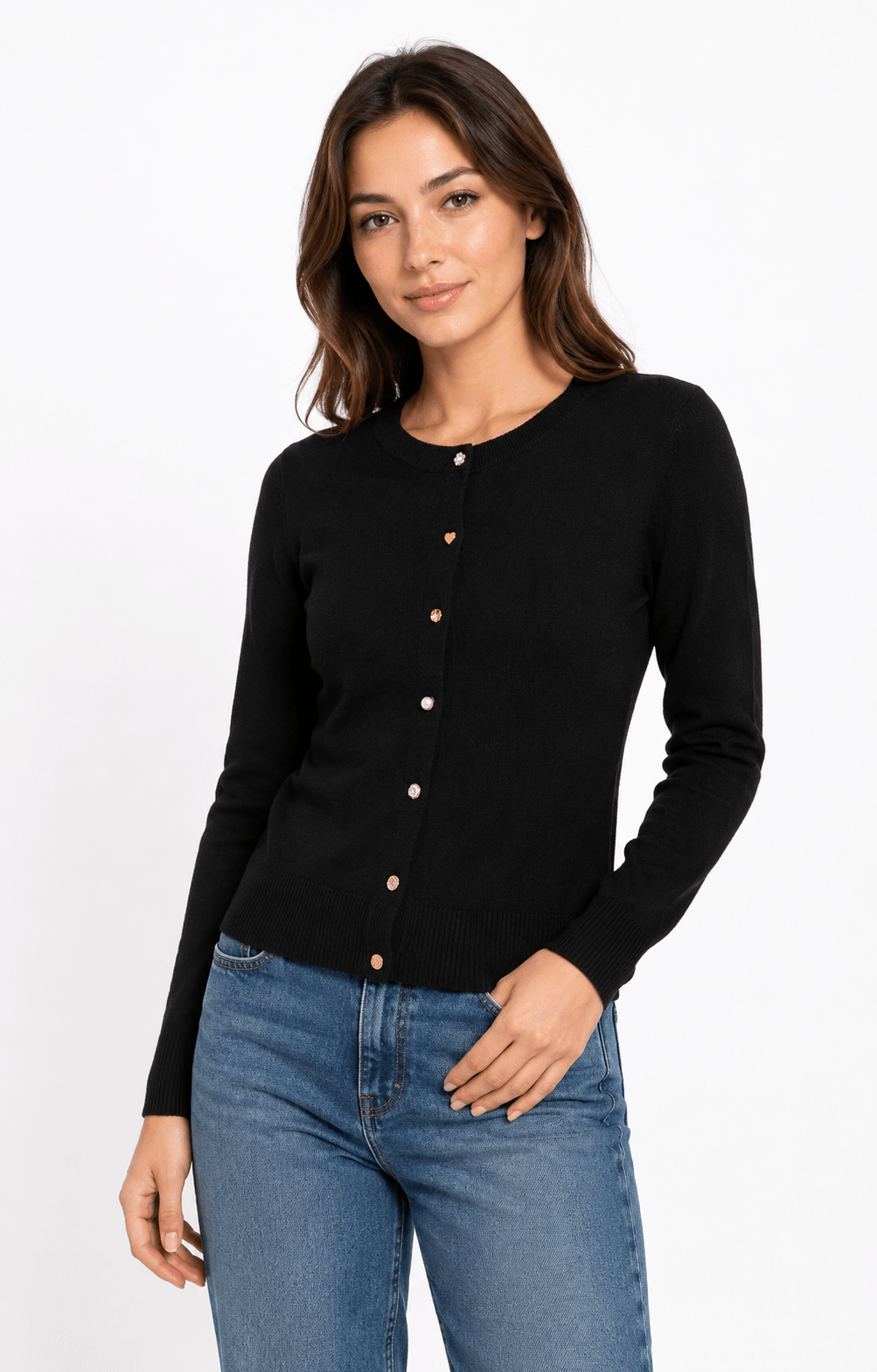 Madison Charms Button Cardigan - Must Boutique