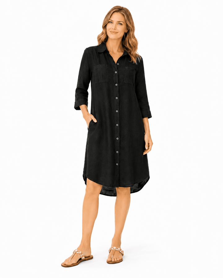 Maeve long shirt dress with rolled up sleeves - Must Boutique