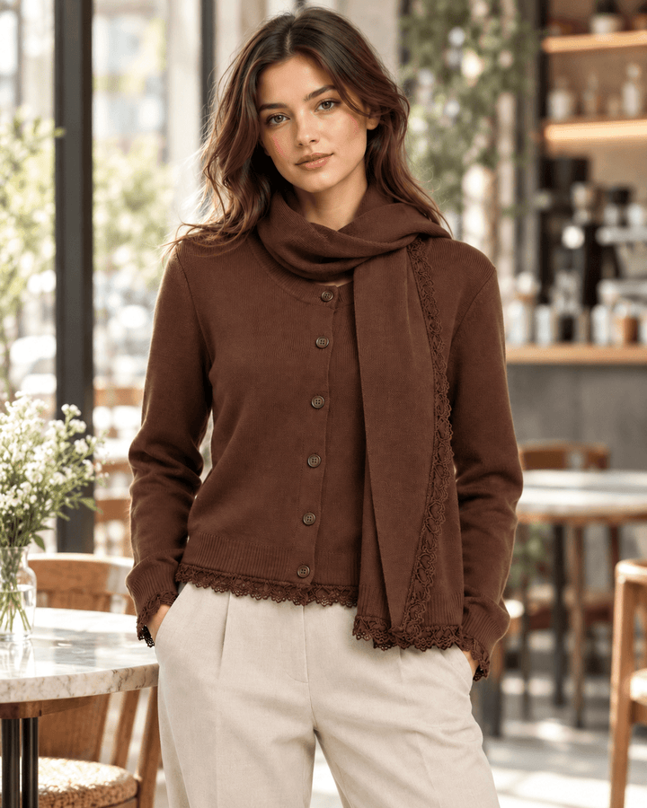 Mara Scarf Knit Cardigan - Must Boutique