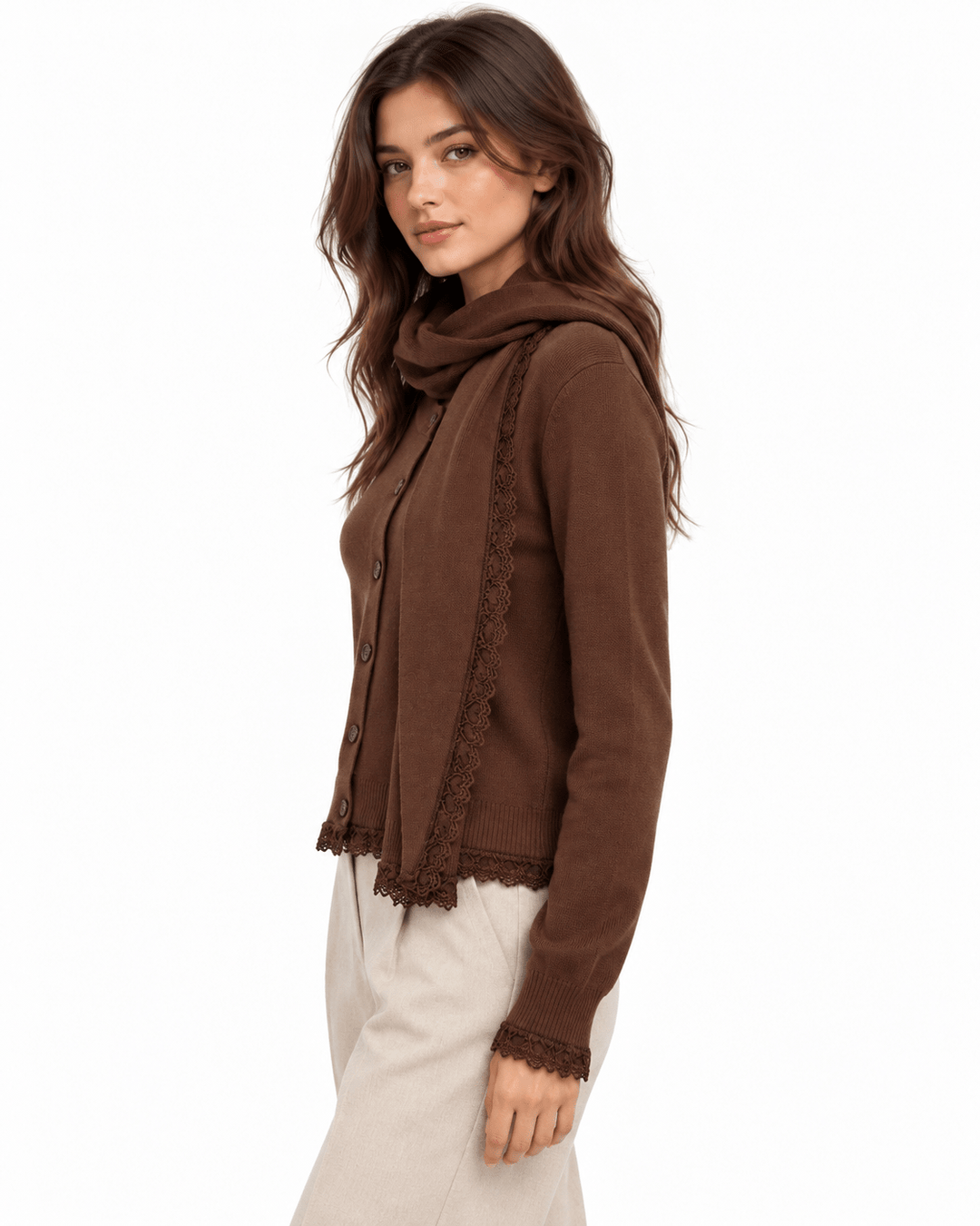 Mara Scarf Knit Cardigan - Must Boutique