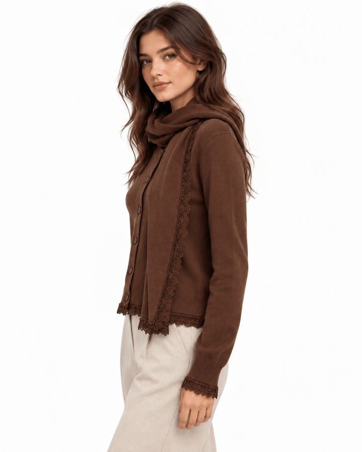 Mara Scarf Knit Cardigan - Must Boutique