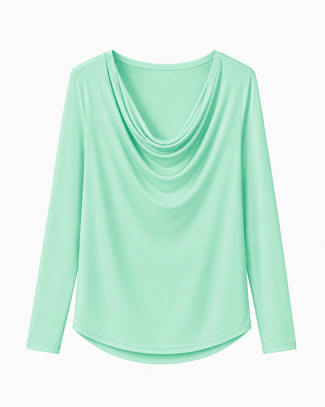 Marilyn Sateen Cowl Neck Top - Must Boutique