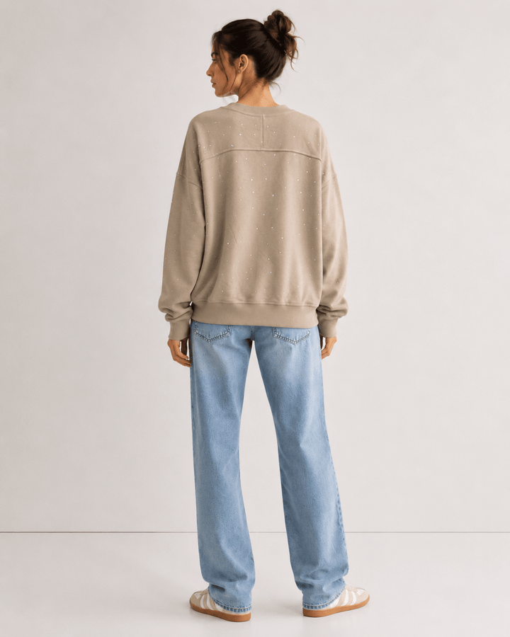 Marlowe Rhinestones Sweatshirt - Must Boutique