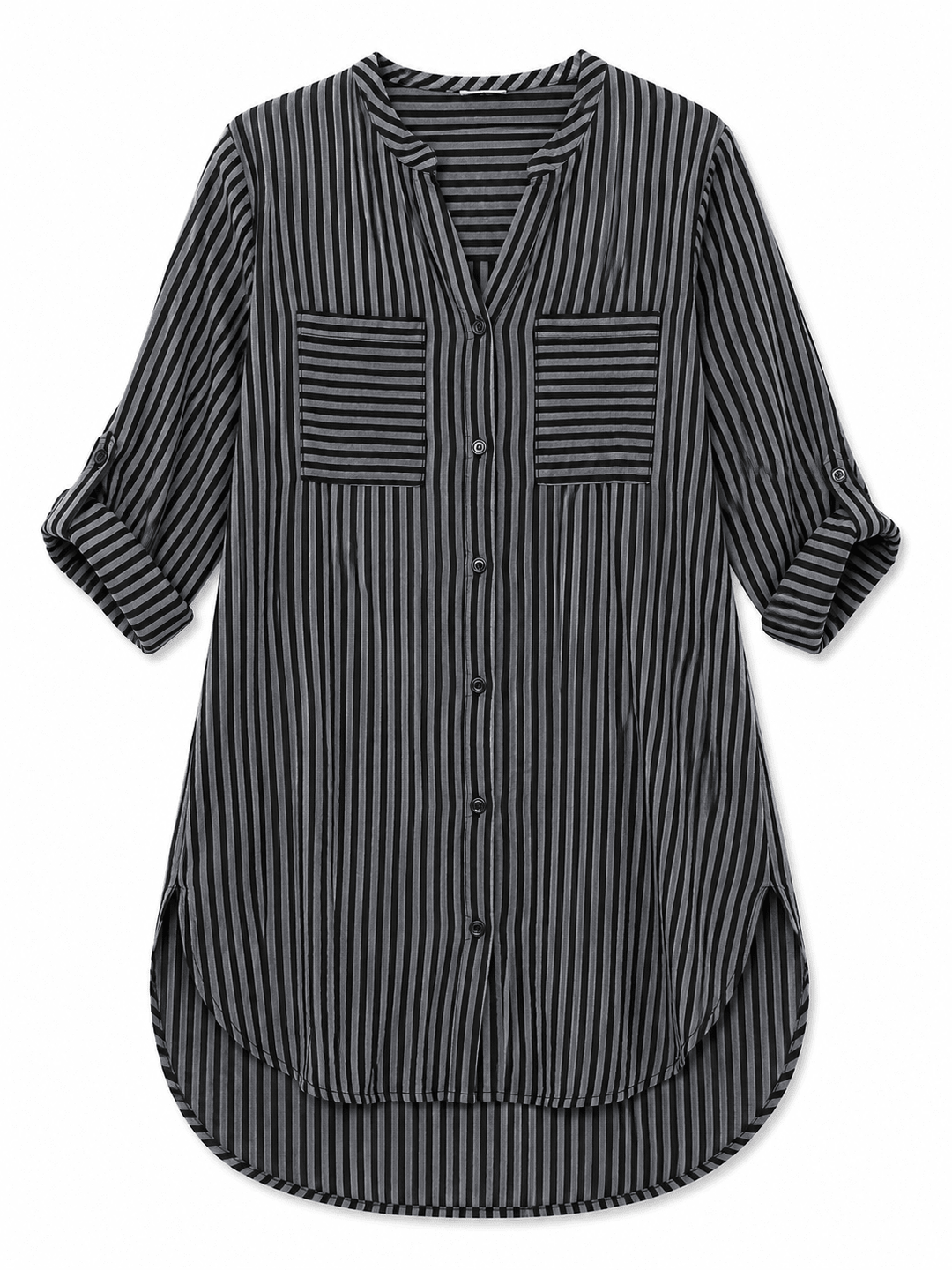 Maxine Striped Shirt Dress - Must Boutique