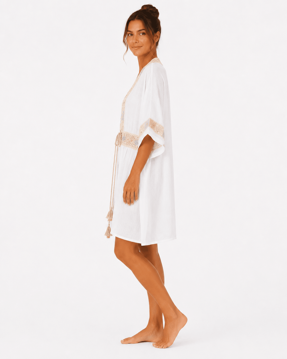 Maya Embroidered Beach Kimono - Must Boutique