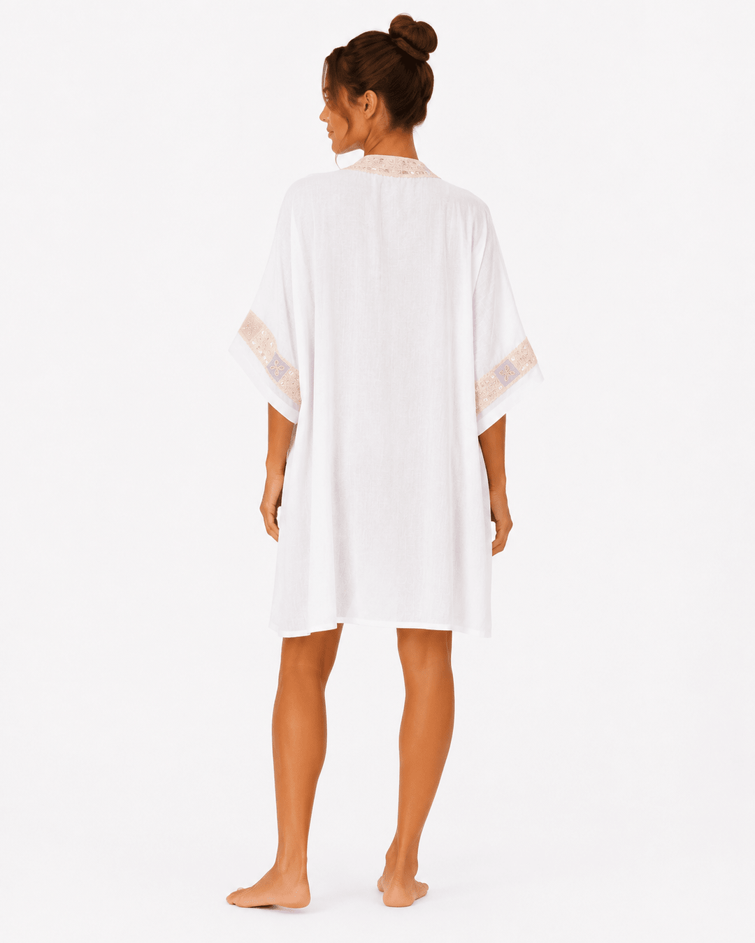 Maya Embroidered Beach Kimono - Must Boutique