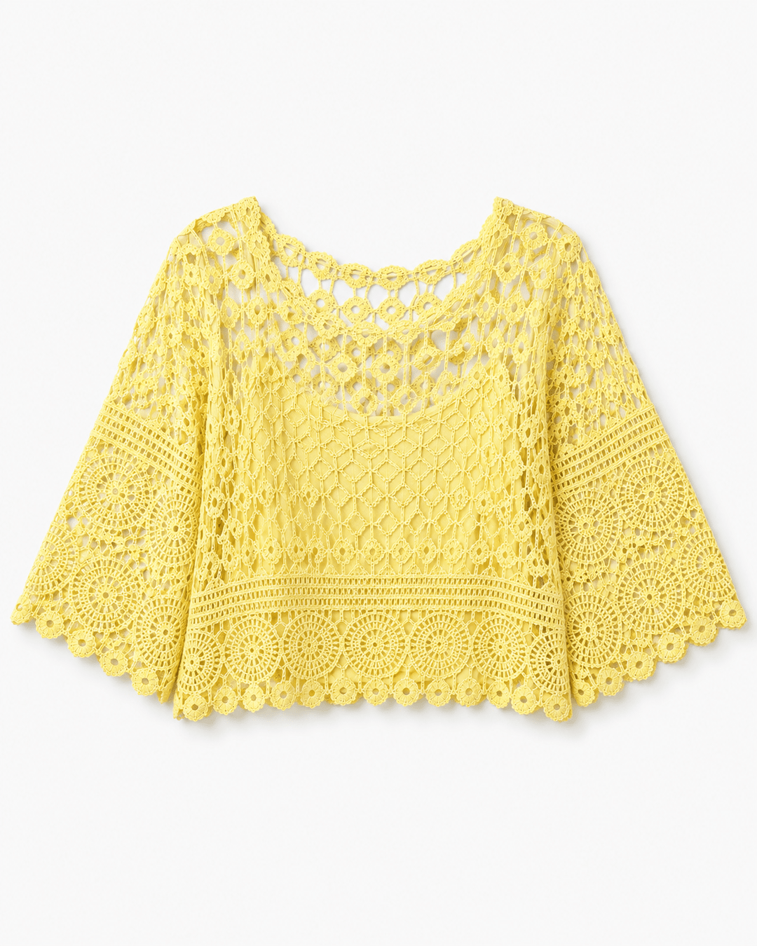 Milana Lined crochet top - Must Boutique