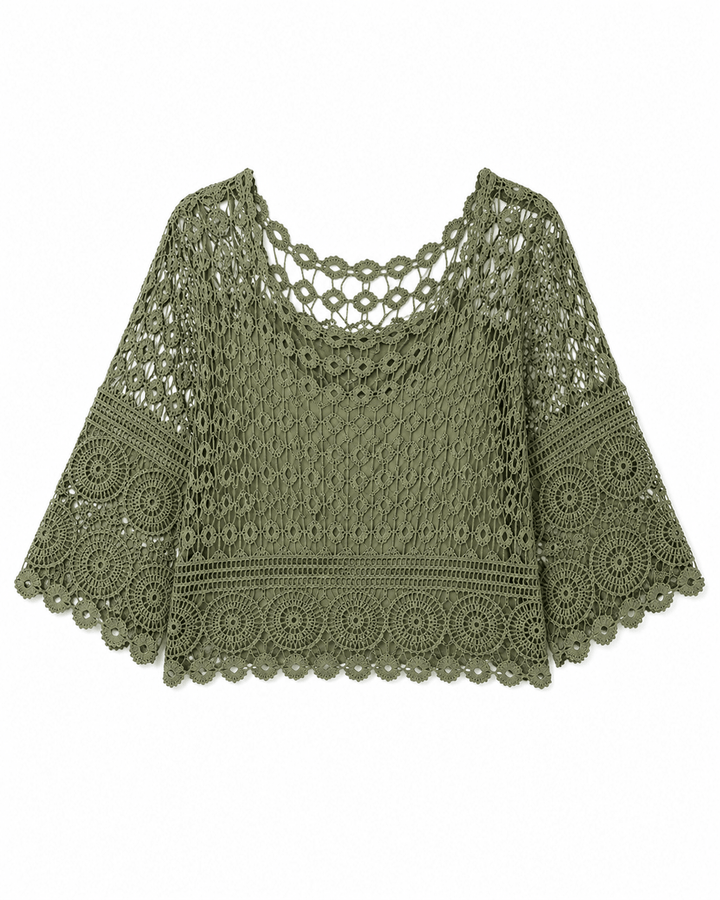 Milana Lined crochet top - Must Boutique