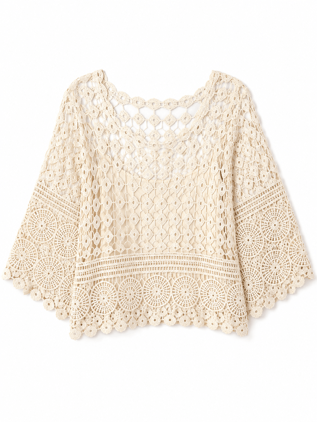 Milana Lined crochet top - Must Boutique