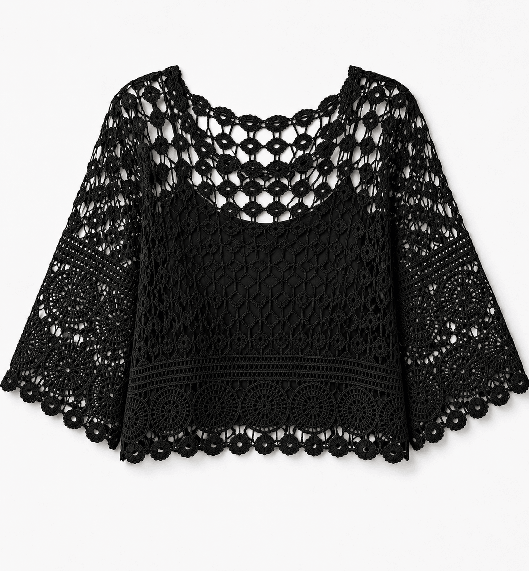 Milana Lined crochet top - Must Boutique