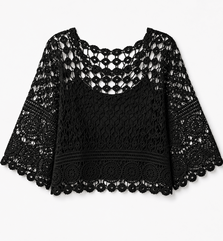 Milana Lined crochet top - Must Boutique