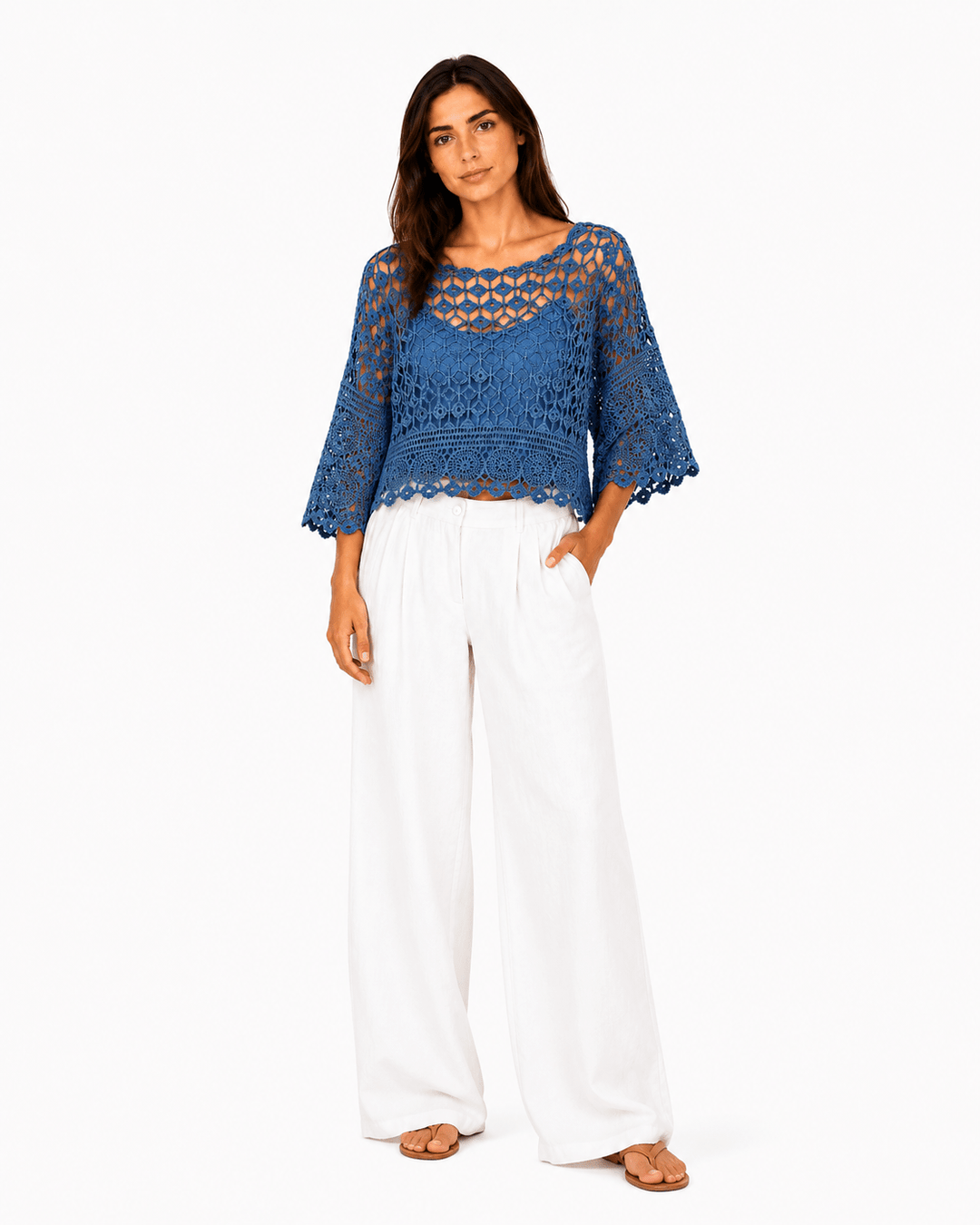 Milana Lined crochet top - Must Boutique