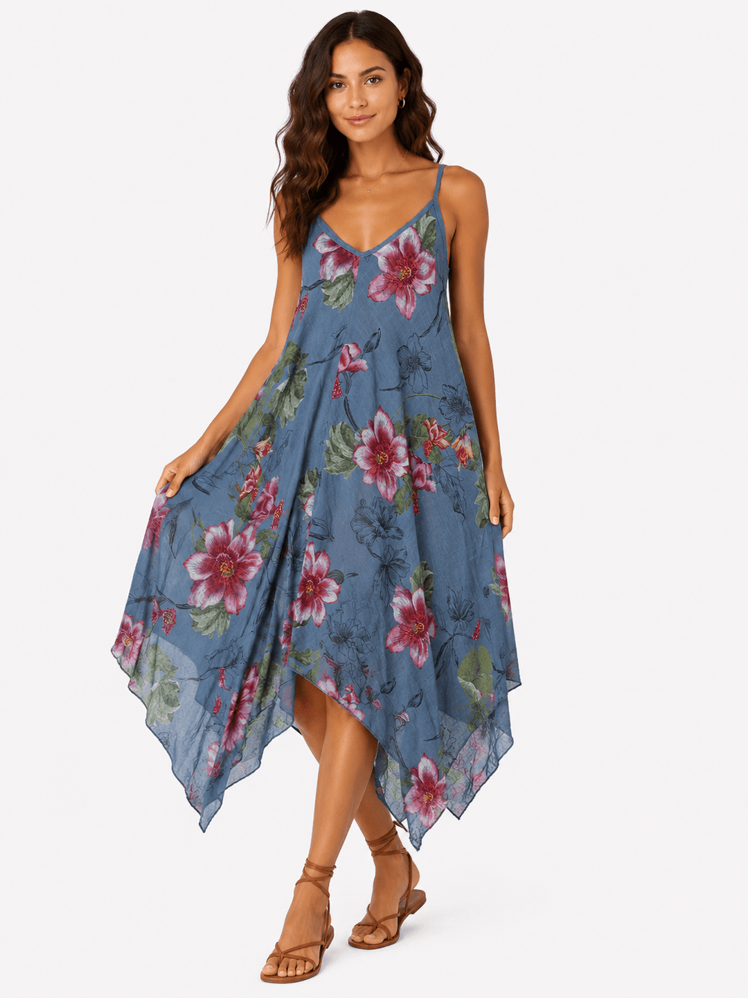 Mona Woven Floral dress - Must Boutique