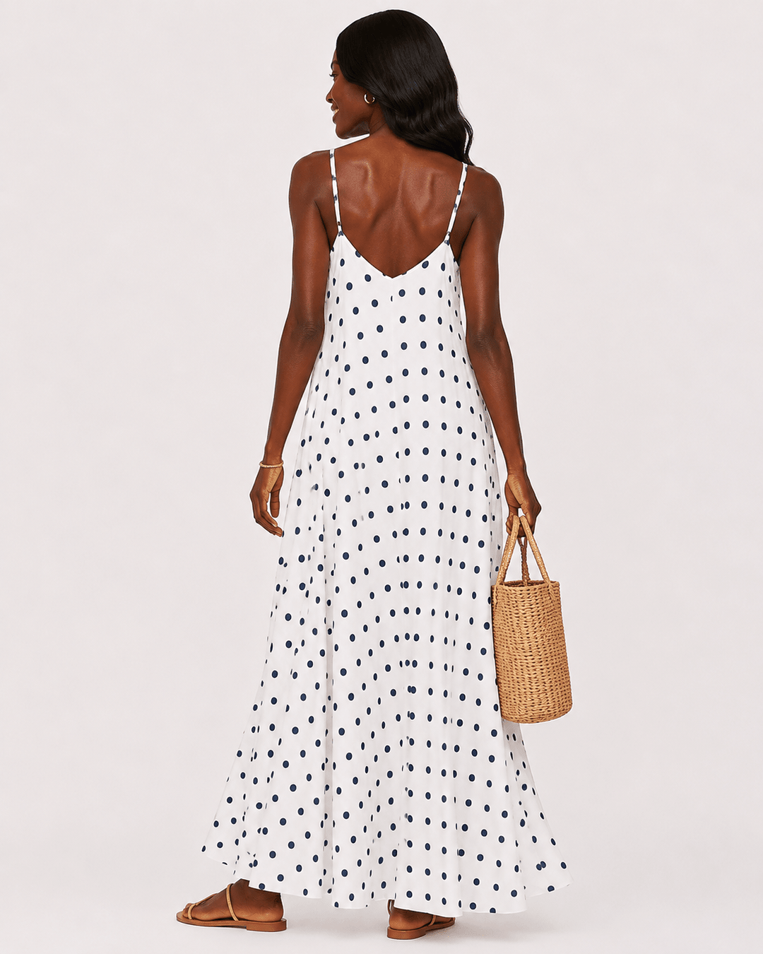 Monaco Polka Dot Maxi Dress - Must Boutique