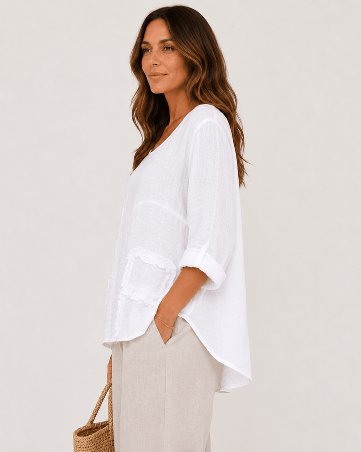 Noah Linen Top - Must Boutique