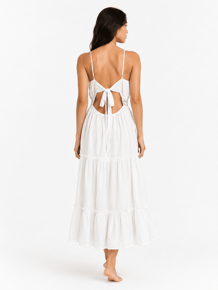 Noé Open Back Midi Dress - Must Boutique