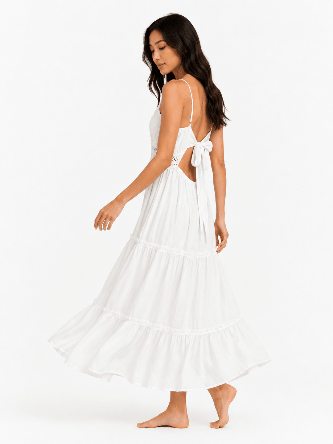 Noé Open Back Midi Dress - Must Boutique