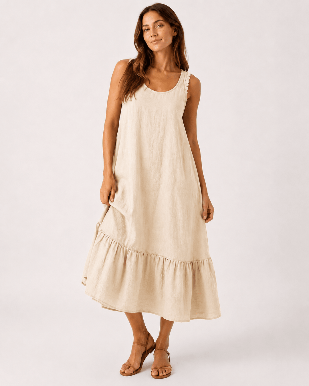 Pamela A-line Ruffle Dress - Must Boutique