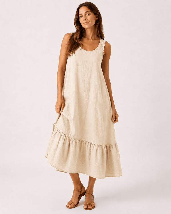 Pamela A-line Ruffle Dress - Must Boutique