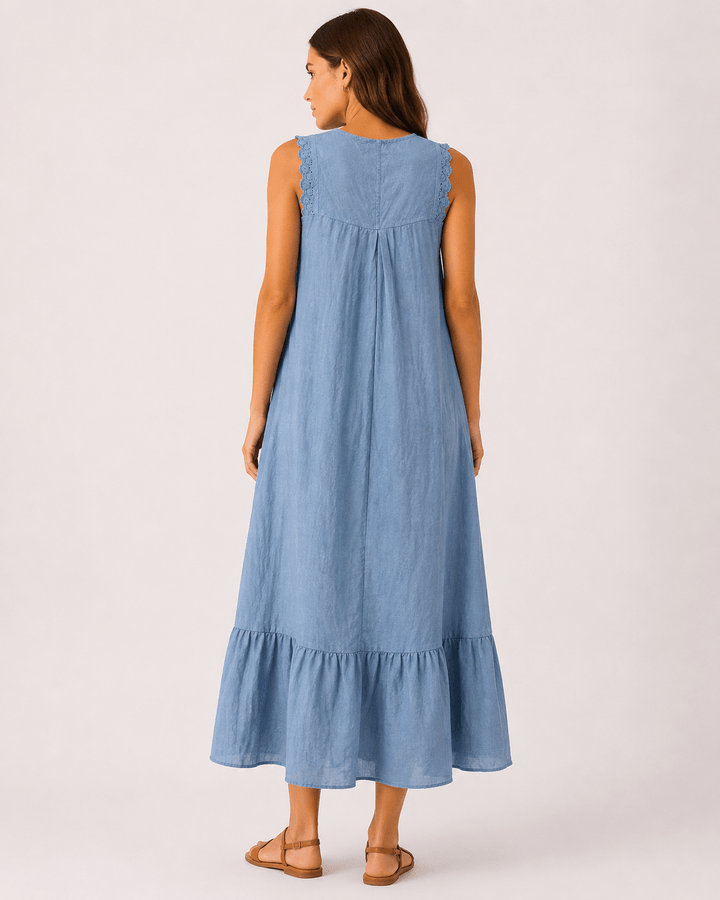 Pamela A-line Ruffle Dress - Must Boutique