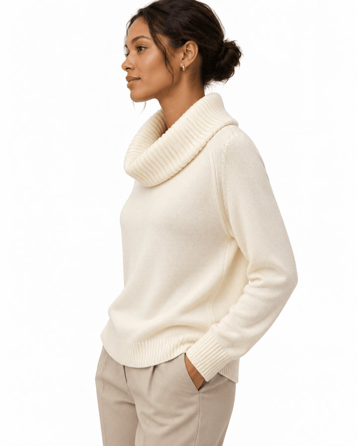 Paulina cowl Neck Sweater - Must Boutique