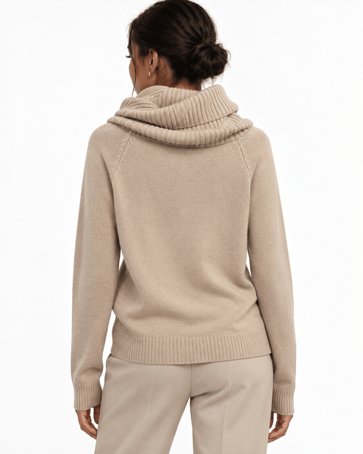 Paulina cowl Neck Sweater - Must Boutique