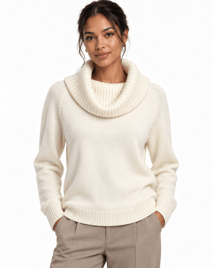 Paulina cowl Neck Sweater - Must Boutique