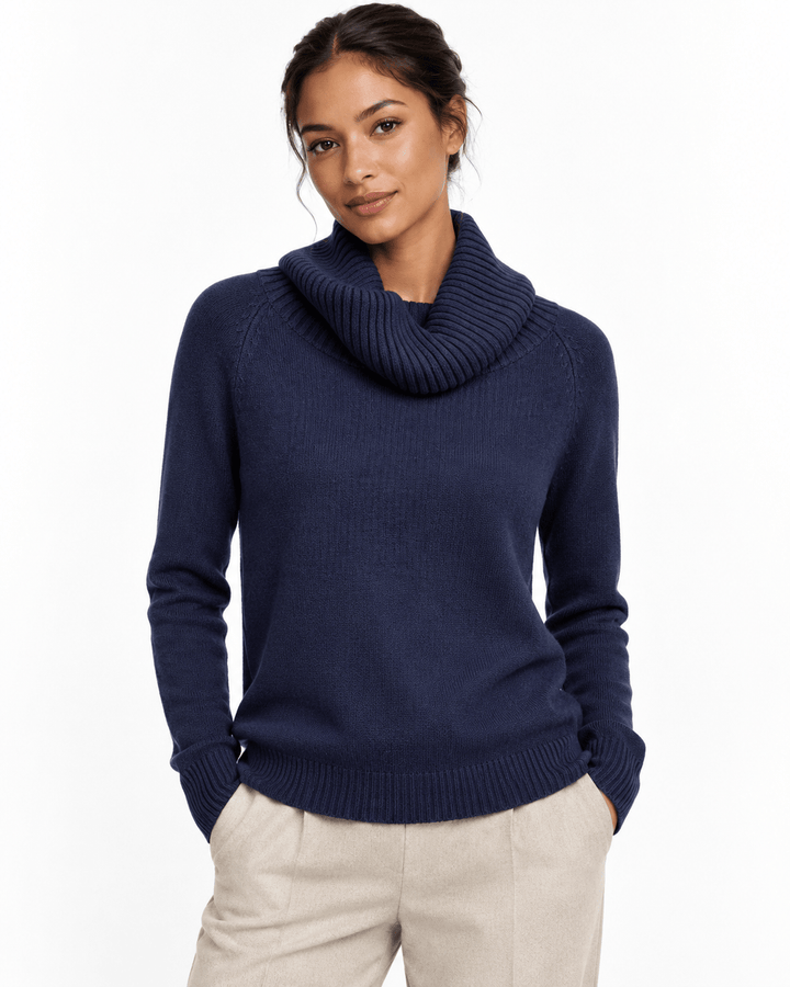 Paulina cowl Neck Sweater - Must Boutique