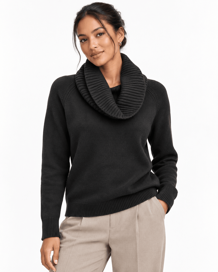 Paulina cowl Neck Sweater - Must Boutique