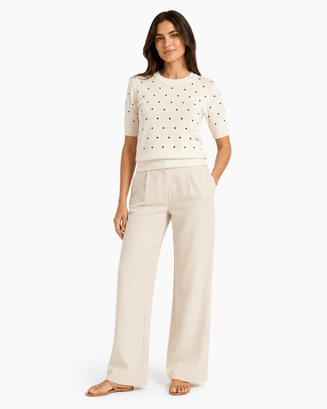Polka Dot Knit Top - Must Boutique