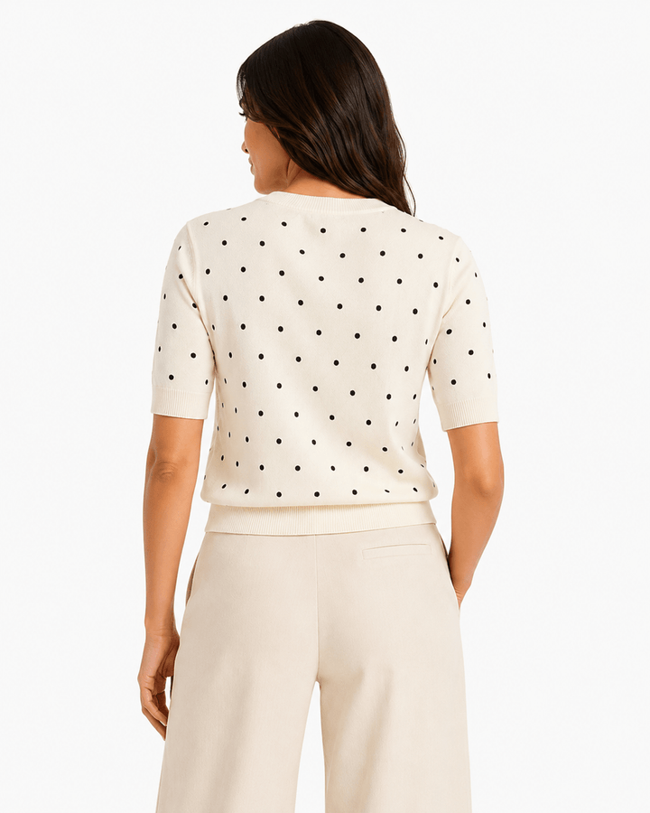 Polka Dot Knit Top - Must Boutique