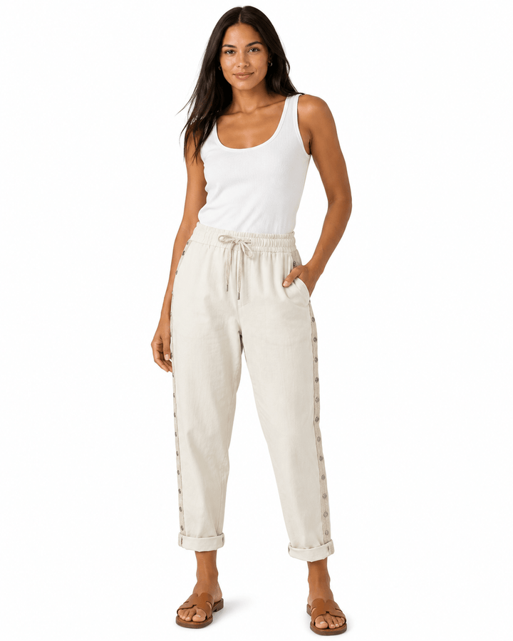 Reena Studded Side Jogger Pants - Must Boutique