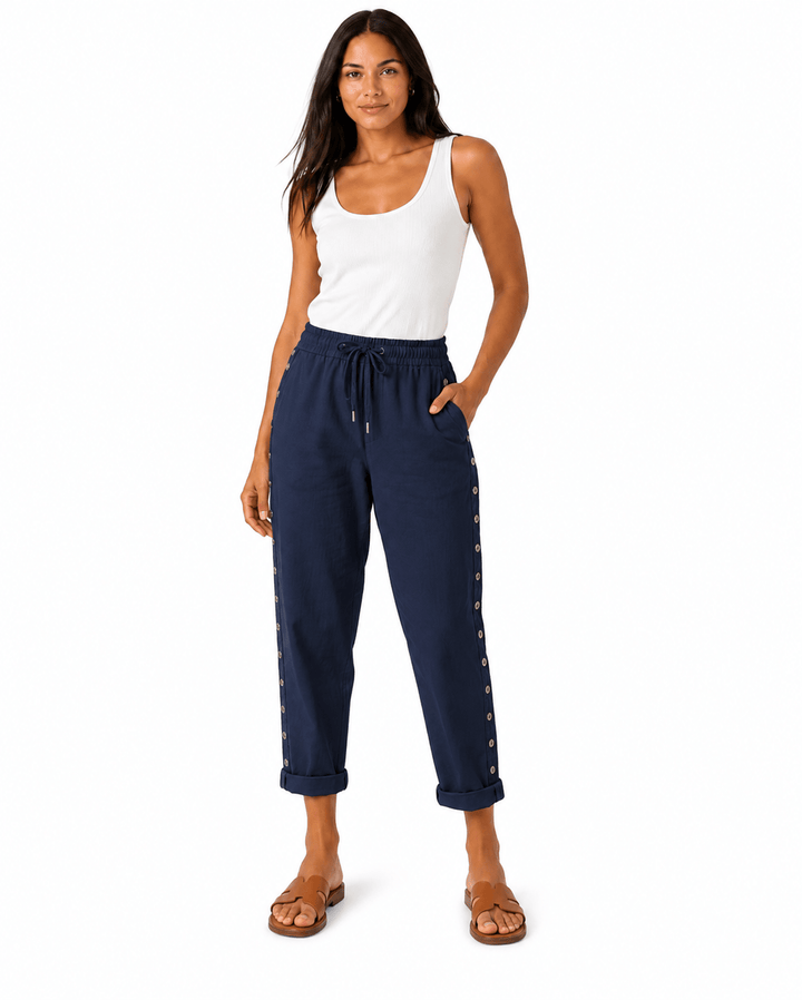 Reena Studded Side Jogger Pants - Must Boutique