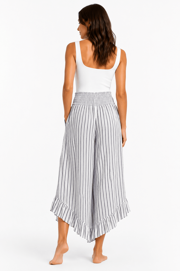Rodrigo Linen Ruffle Culottes - Must Boutique