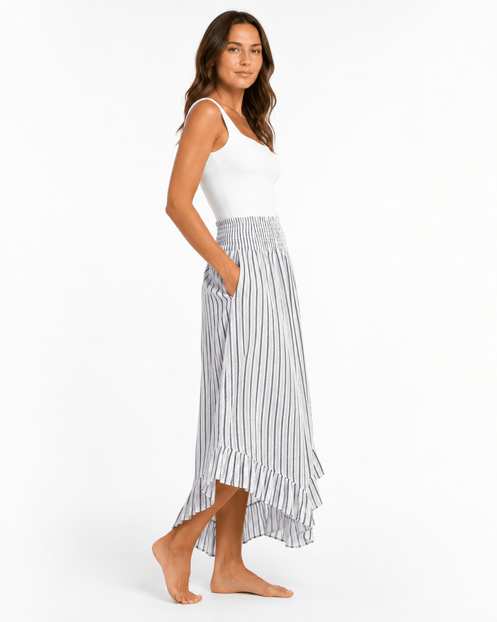 Rodrigo Linen Ruffle Culottes - Must Boutique