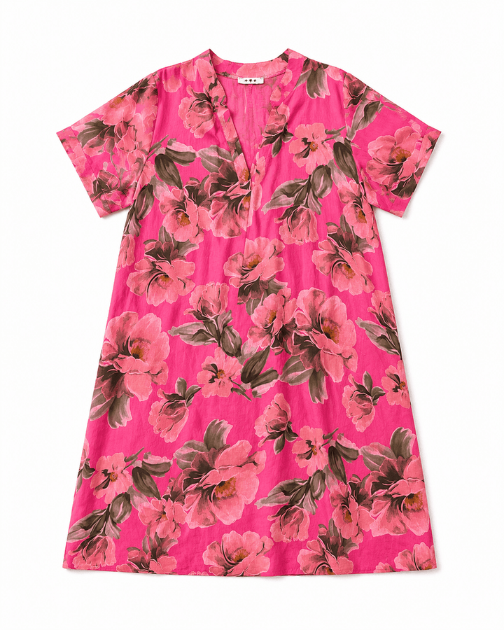 Rosalie Floral V-Neck Dress - Must Boutique